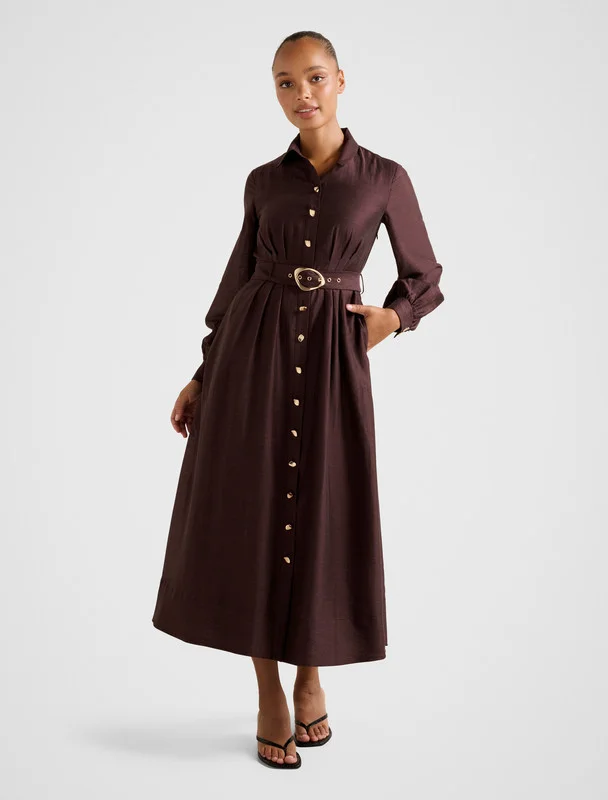 فورايفر نيو EVELYN Seam Detail Midi Dress